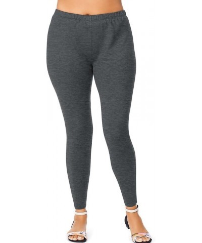 Stretch Cotton Jersey Women's Leggings Charcoal Heather $16.77 Leggings