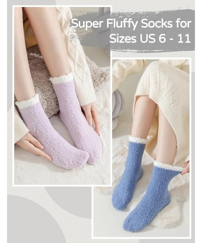 Thicker Warm Fuzzy Socks-Gifts for Women-Fluffy Cozy Socks-Stocking Stuffer-Women Socks Size 6-11 68-fuzzy Socks-no1-6pc $8.6...