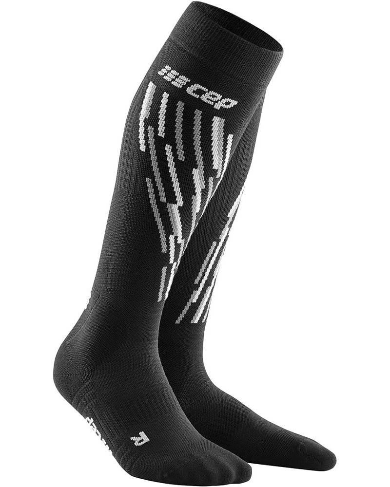 Compression Women's Ski Thermo Socks – Tall Socks For SkIIng Black/Anthracite $22.34 Activewear