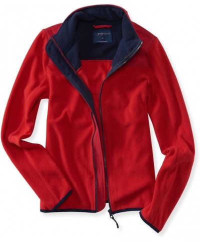 Womens Solid Full-Zip Fleece Jacket, Red, Small $14.86 Jackets