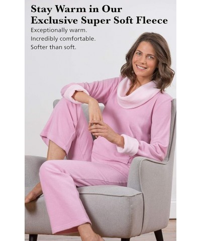 Fleece Womens Pajamas - Winter Pajamas For Women Standard Pale Pink $23.65 Sleep & Lounge