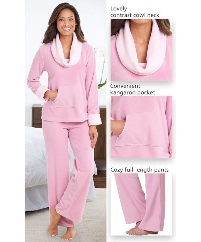 Fleece Womens Pajamas - Winter Pajamas For Women Standard Pale Pink $23.65 Sleep & Lounge