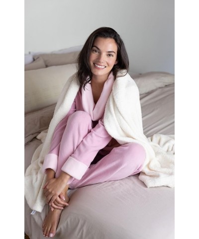 Fleece Womens Pajamas - Winter Pajamas For Women Standard Pale Pink $23.65 Sleep & Lounge