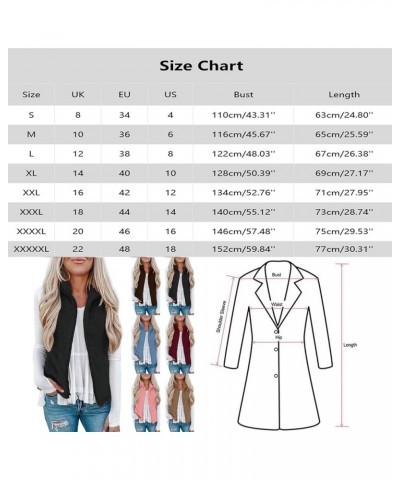 Women's Hooded Vest Plush Zip-Up Fleece Jacket Plus Size Casual Solid Color Sweatshirt Fuzzy Warm Jackets Brown $11.44 Vests