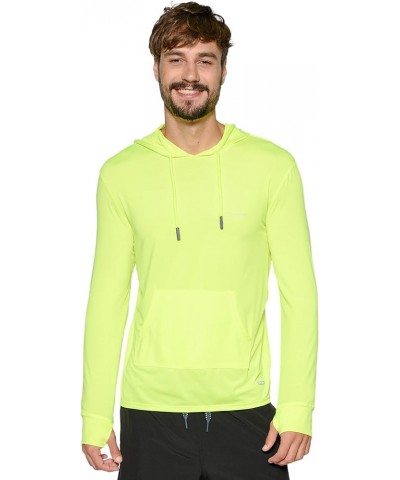 UV Protection Clothing For Men Hoodies Lightweight For Men Shirts Unisex Sun Shirt Sun Block Men Pool Clothing Neon Yellow $1...