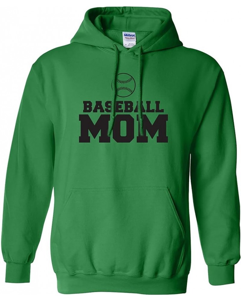 Baseball Mom Adult Hooded Sweatshirt in 9 colors Kelly Green $15.20 Hoodies & Sweatshirts