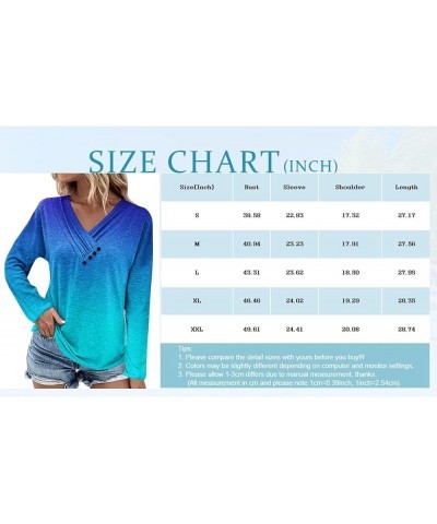 Fall Clothes for Women 2023 Trendy 3/4 Long Sleeve Shirts Button Crew Neck Blouses Dressy Casual Tops Tees Loose Fit Tshirts ...