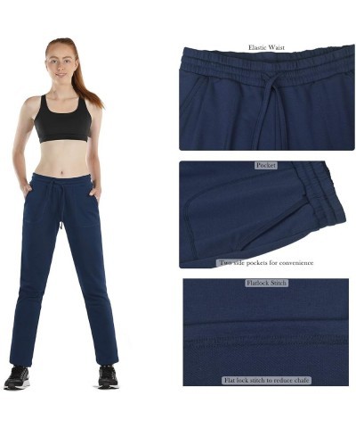 Sweatpants for Women - Active Joggers Athletic Yoga Lounge Pants with Pockets Navy $14.70 Activewear