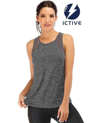 ICTIVE Workout Tank Tops for Women Breathable Mesh Racerback Tank Tops Muscle Tank Backless Running Tank Tops Dark Gray $13.7...