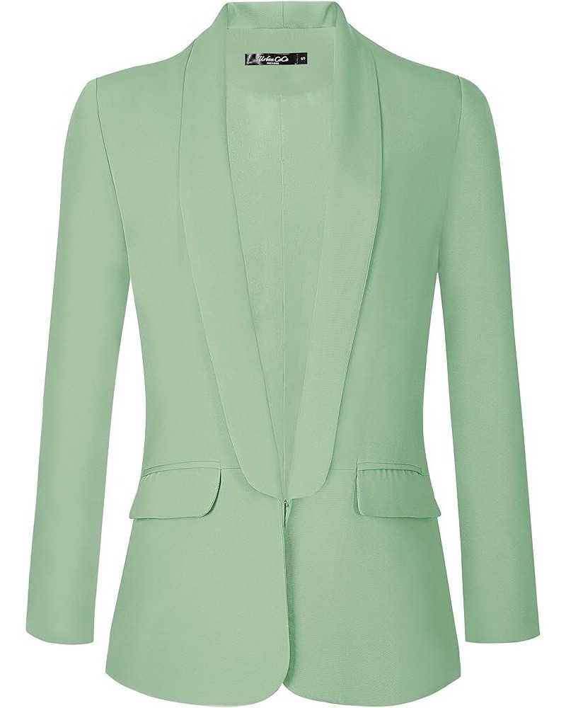 Women's Office Blazer Jacket Open Front Mint $23.30 Suits