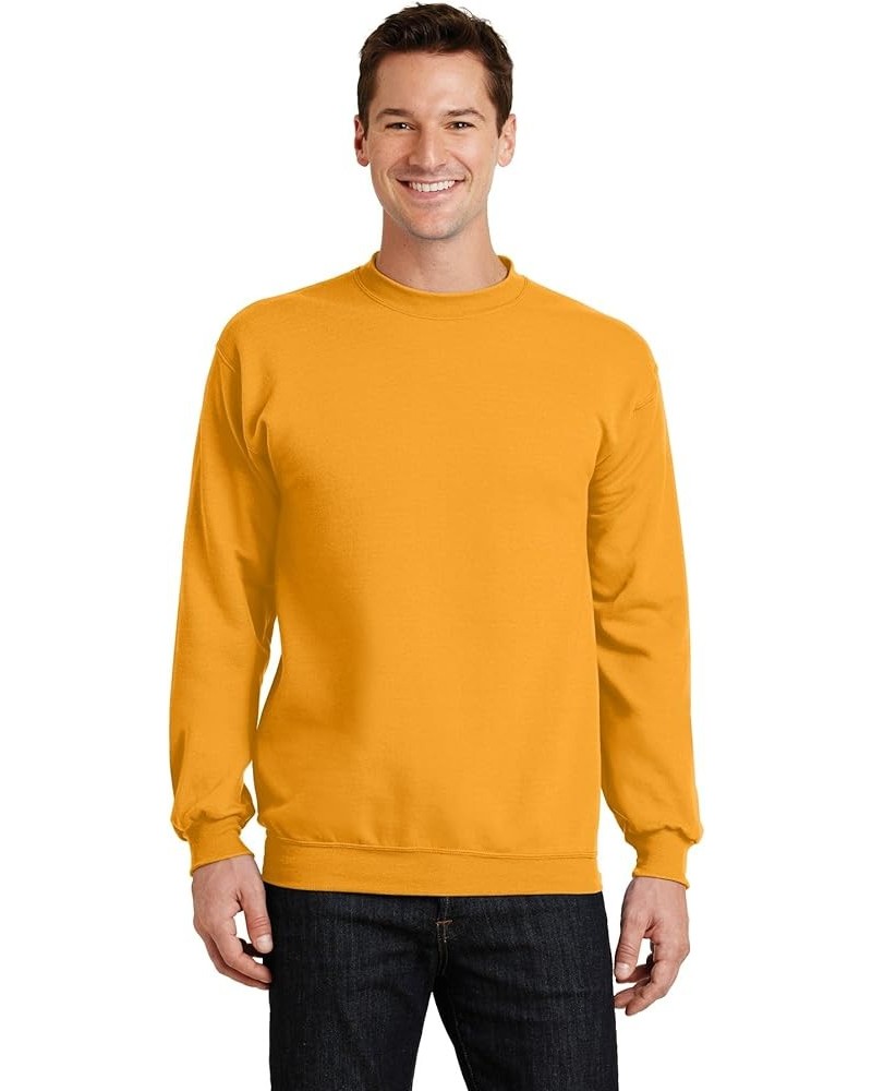 Port & Company Men's Classic Crewneck Sweatshirt Gold $9.14 Sweatshirts