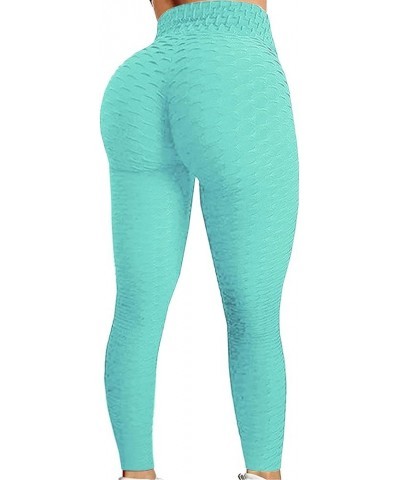 High Waisted Leggings for Women Soft Athletic Tummy Control Stretchy Gym Seamless Leggings Yoga Pants Tights Zo2-light Blue $...