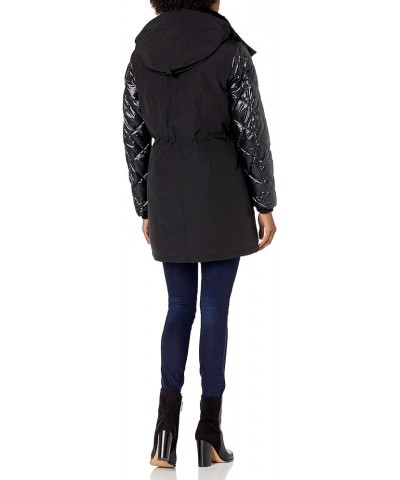 Womens Zip Front Polyfill Anorack Parka Black $41.55 Jackets