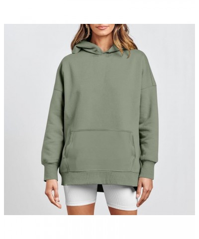 Oversized Sweatshirt for Women Y2k Hoodie Hooded Pullover Tops Fall Clothes with Pocket Sweaters Casual Outfits Fall A-army G...