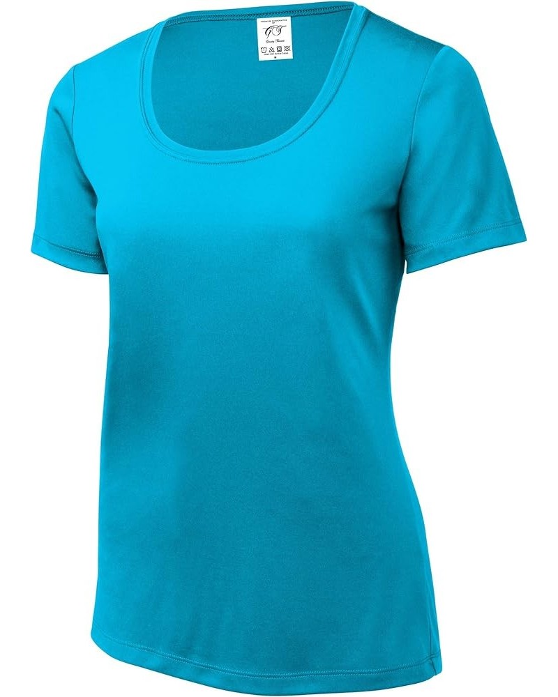 UV Protection Ladies Pro Scoop Tee Sapphire $9.20 T-Shirts