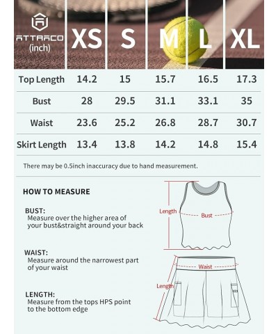 2 Piece Tennis Dresses for Women Athletic Workout Dress with Shorts and Pockets White $19.46 Activewear