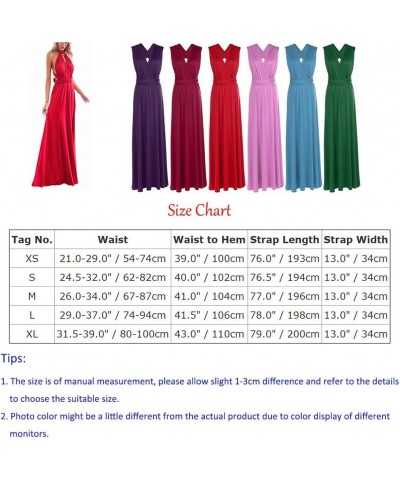 Women Transformer Multi Way Bandage Dress Convertible Bridesmaid Gown Black $20.56 Dresses