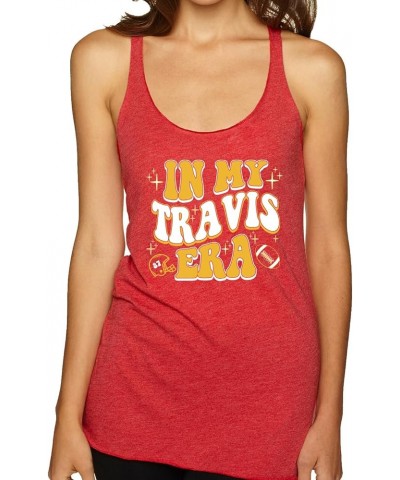 Kansas City Fan | KC Fantasy Football Sports Tri-Blend Racerback Tank Top Vintage Red-travis $11.00 Tanks