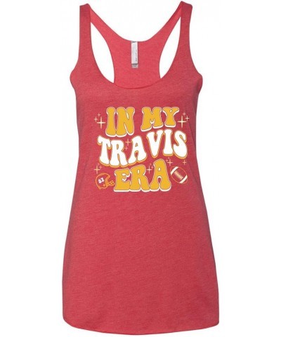 Kansas City Fan | KC Fantasy Football Sports Tri-Blend Racerback Tank Top Vintage Red-travis $11.00 Tanks