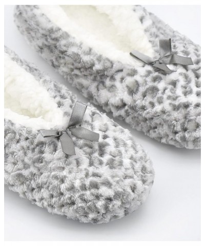 Womens Cozy&Warm Slipper Socks with Grippers -Fuzzy Fleece House Slippers with Non Slip Bottoms Lepoard $9.17 Socks