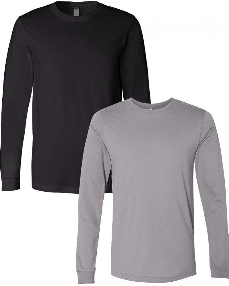 Canvas Men's 4.2 oz. Filmore Long-Sleeve T-Shirt 3501 Black-storm $10.79 T-Shirts