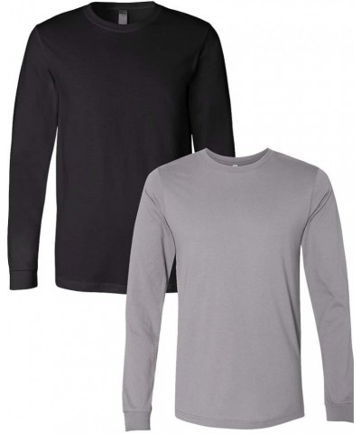 Canvas Men's 4.2 oz. Filmore Long-Sleeve T-Shirt 3501 Black-storm $10.79 T-Shirts