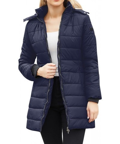 Women's Long Puffer Puffy Jacket - Bubble Jackets for Women w/Vest & Adjustable Hood Outdoor Puffer Quilted Vest Blue $23.51 ...