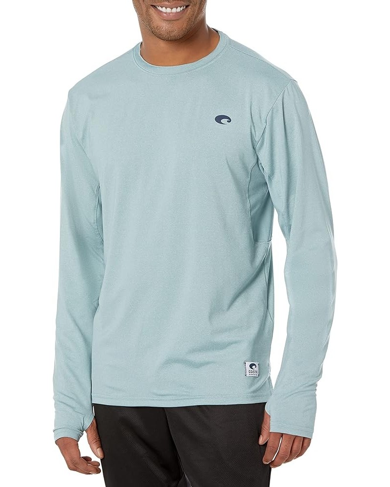 Voyage Performance Technical Crew Long Sleeve Shirt Deep Sea Heather $18.26 Activewear