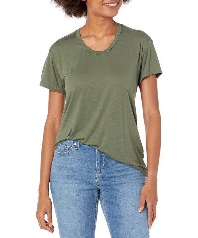 Women's Shirt, Super Soft Lightweight Short Sleeve Kimber Tee Army Green $9.38 T-Shirts