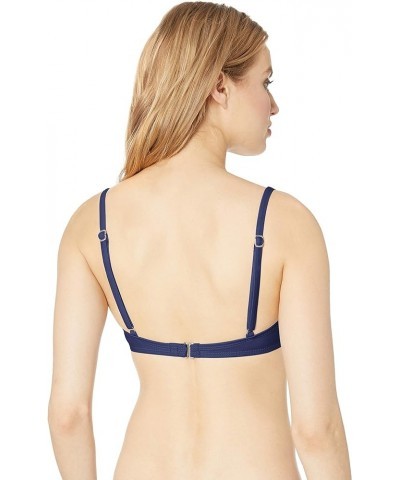 Women's Squareneck Bralette Swimsuit Bikini Top Coordinator Navy $30.22 Swimsuits