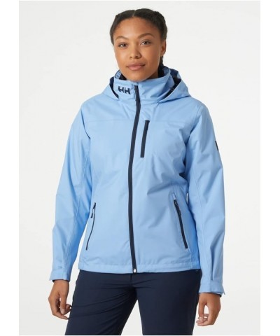 Women's Crew Hooded Midlayer Jacket 627 Bright Blue $61.91 Jackets