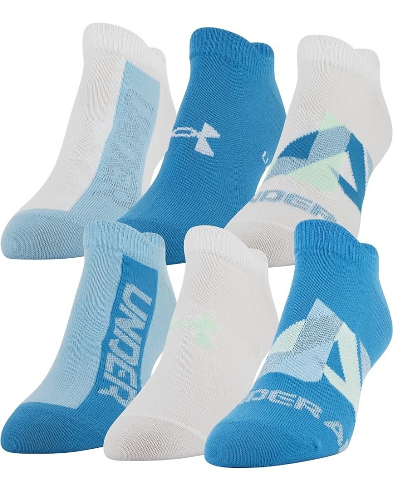 Essential 2.0 Lightweight No Show Socks, 6-pairs Radar Blue Assorted $14.16 Activewear