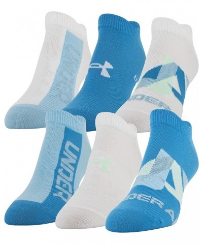 Essential 2.0 Lightweight No Show Socks, 6-pairs Radar Blue Assorted $14.16 Activewear