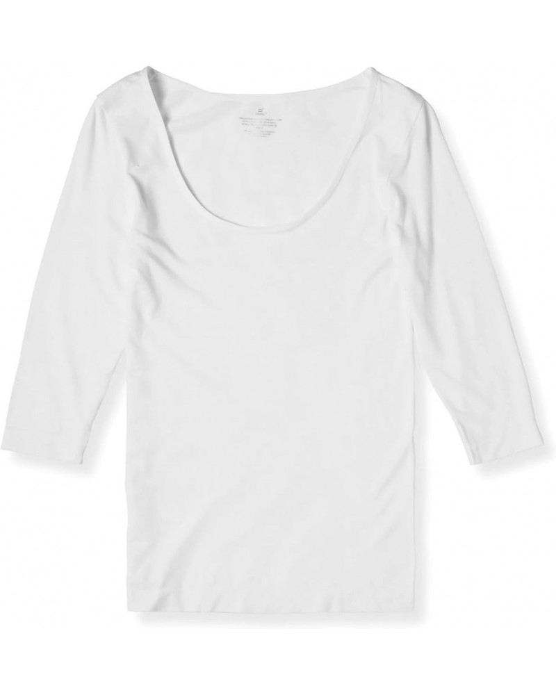 Women's Scoop Top T-Shirt - Soft, Breathable, Comfortable Fabric for Everyday Wear White $15.98 T-Shirts