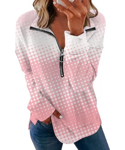 Half Zip Sweatshirt Women Oversized Casual Relaxed Fit Long Sleeve Trendy Soft Basic Pullover Sweatshirts W-ae $4.47 Hoodies ...