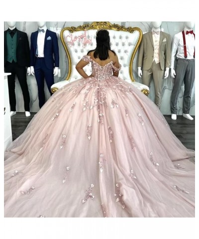 Off Shoulder Quinceanera Dresses with Train Sparkly Beaded Sweet 16 Dresses Lace Ball Gowns WZY95 Burnt Orange $69.60 Dresses