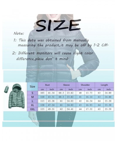 Womens Packable Puffer Jacket Winter Warm Lightweight Down Jacket Slim Fit Hooded Jacket Short Duck Bubble Coat with Hood A-r...