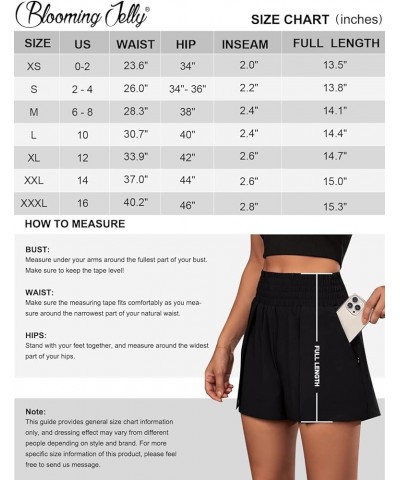 Women's Workout Shorts Athletic Running Shorts Crossover High Waisted Gym Shorts with Zipper Pockets 2.5 Black Big Pockets $1...