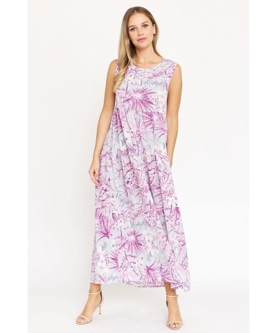 EGS by Eloges Women's Romantic Contrast Vintage Sleeveless Maxi Boho Long Dress | Floral, Paisley | S to 3X(Reg, Plus) Woven ...