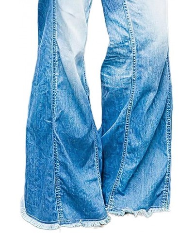 Women's Pocket Detail Wide Leg Jeans Low Waist Vintage Pants Mid Denim Wash $24.96 Jeans