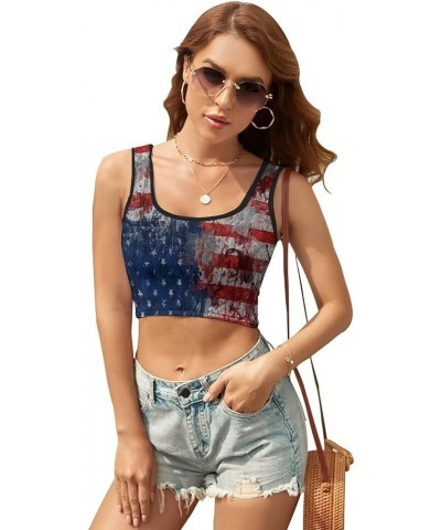 Women's Argentina Flag Crop Tank Tops Cute Comfortable Lightweight M XX-Large Style-1 $12.19 Tanks