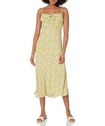 Women's Maritza Dress Yellow Green Ditsy $23.18 Dresses