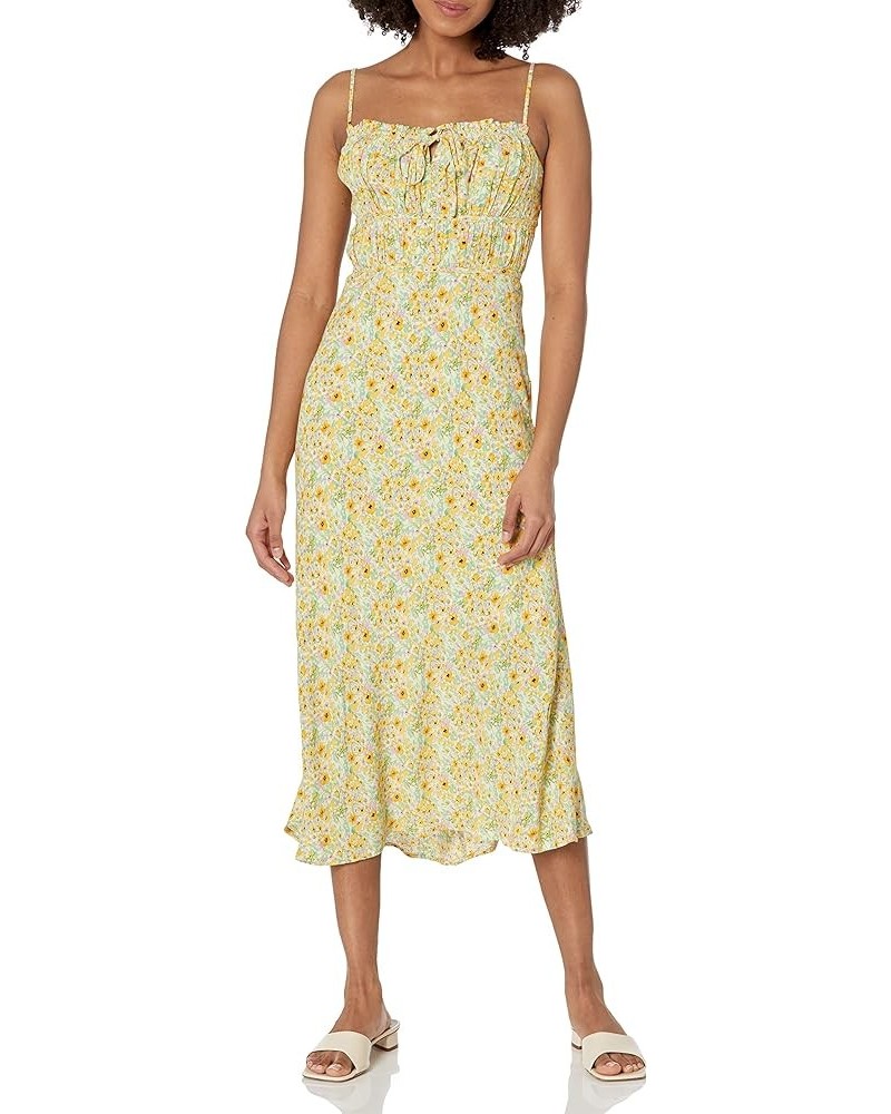 Women's Maritza Dress Yellow Green Ditsy $23.18 Dresses