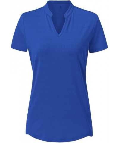 Women's Hiking Shirts Short Sleeve UPF 50+ Sun Protection Lightweight Running Fishing Shirts Klein Blue $13.05 Activewear