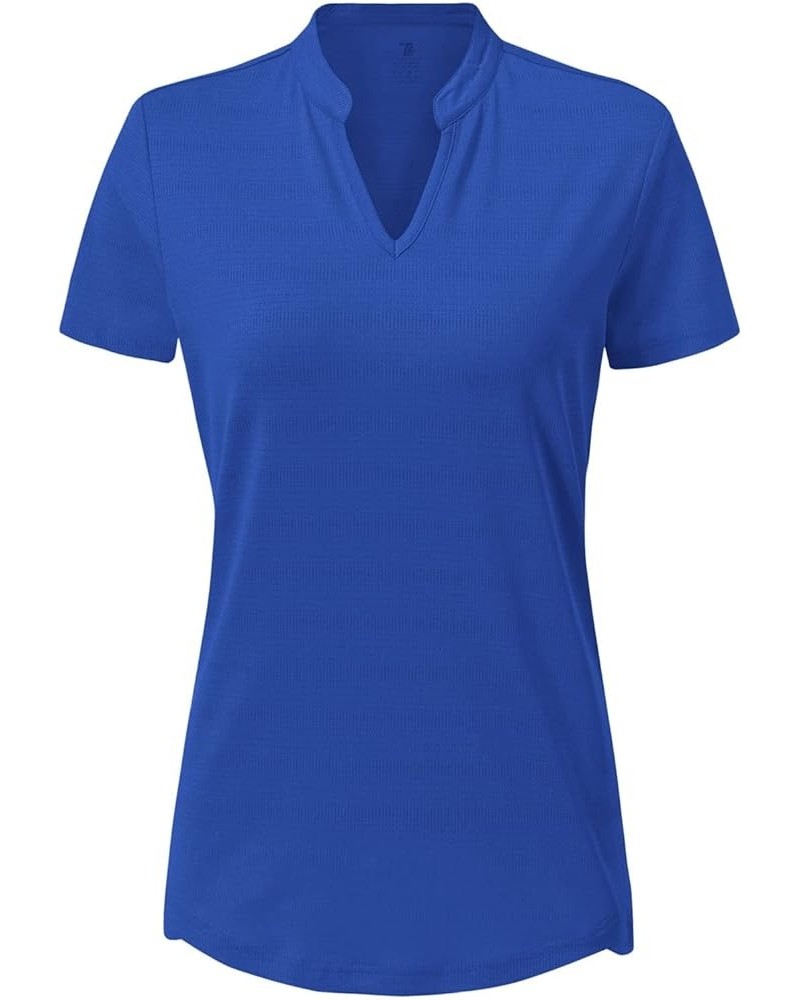 Women's Hiking Shirts Short Sleeve UPF 50+ Sun Protection Lightweight Running Fishing Shirts Klein Blue $13.05 Activewear