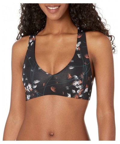 Women's La Jolla Reversible Top Feather Floral/Black Small $30.73 Swimsuits