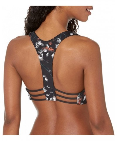 Women's La Jolla Reversible Top Feather Floral/Black Small $30.73 Swimsuits