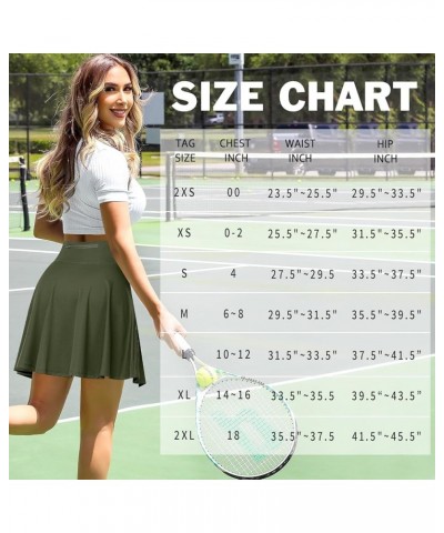 Knee Length Skorts Skirts for Women with Shorts High Waisted 20" Tennis Skirts Athletic Golf Skirt Workout Skort with Pockets...