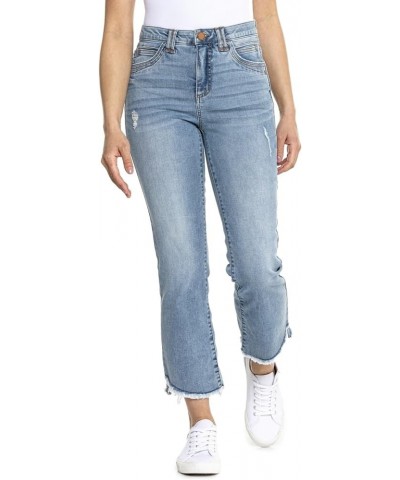 Women's Ab Solution High Rise Itty Bitty Boot Cropped Light Blue Vintage $35.46 Jeans