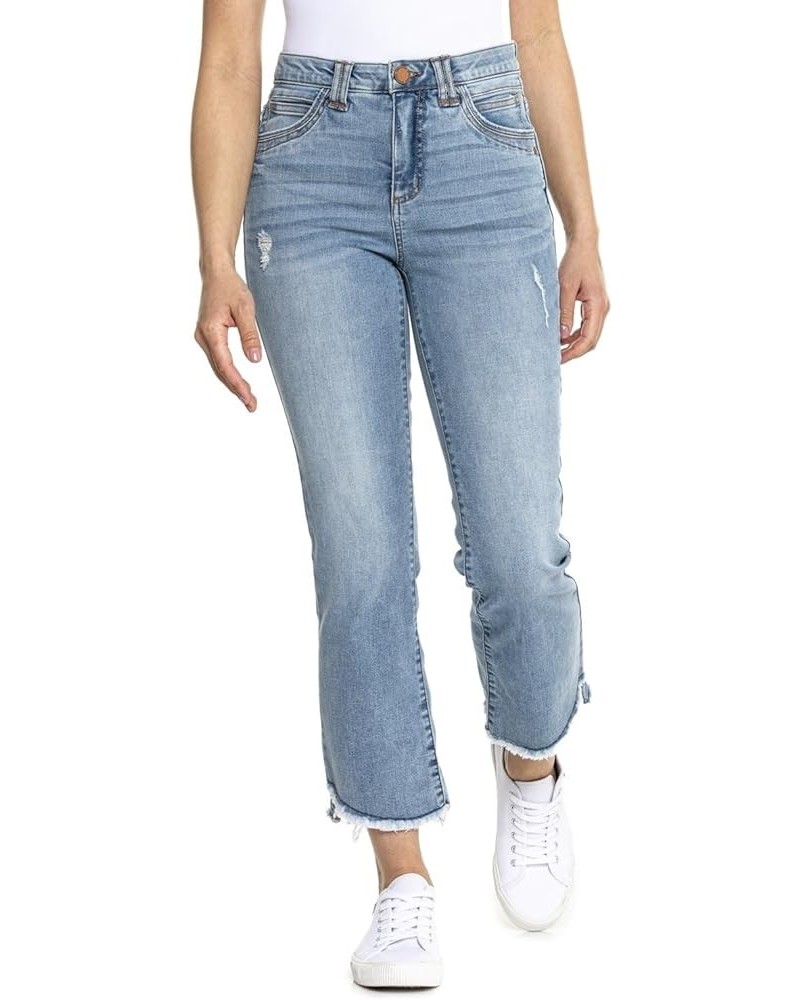 Women's Ab Solution High Rise Itty Bitty Boot Cropped Light Blue Vintage $35.46 Jeans